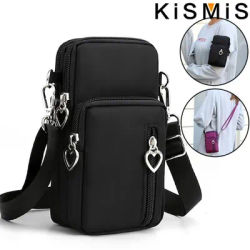 KISMIS Women Handbags Mini Bag Cell Phone Bags Small Crossbody Bags Flap Shoulder Bag Waterproof Running Arm Band Coin Purse
