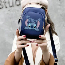 Disney Lilo & Stitch Women Crossbody Zipper borsa a tracolla per cellulare borsa da donna borsa