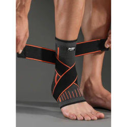 1 Pc Ankle Brace Compression Sleeve with Adjustable Straps, Arch Support & Foot Stabilizer