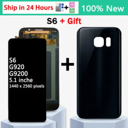 S6 Display Replacement For Samsung S6 G920 G920i G920F G920W8 LCD Display Touch Screen Digitizer Assembly With Cover