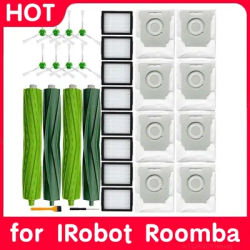 Sacchetti per spazzole laterali con filtro Hepa per iRobot Roomba I7 I7 + E5 E6 serie I3