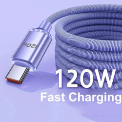 120W 7A USB Type C Cable For Xiaomi 13 Samsung S23 Realme Mobile Phone Fast Charge USB C Cables Type C Quick Data Charger Wires
