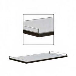 Forbes Industries 6022 2 Sided Single Gallery Rails - Ends, Brushed Stainless Steel