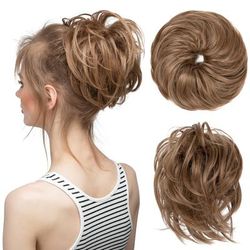 Instant Updo Hair Piece - Messy Bun, Short Ponytail, And Chignon Extensions For Women And Girls - Elastic Hairpiece For Effortless Style