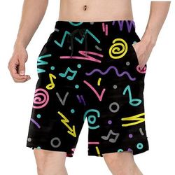 Retrò Vintage Anni '80 Pantaloncini da spiaggia Bambola Costume Per uomo Vacanza Spiaggia Parata dell'Orgoglio Adulti Shorts