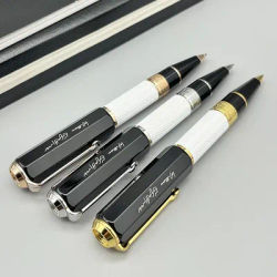 Lan Premier 1:1 Detail Luxury Writer Edition penna a sfera in fibra di carbonio William shaker MB