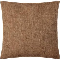 Aeneas 22" Square Modern Brick Red/Camel/Dark Brown/Desert Tan Throw Pillow - Boutique Rugs