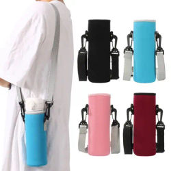 Sac de couverture de bouteille d'eau en néoprène avec sangle, support de poudres d'eau, sangle initiée, sac isolant Electrolux noir