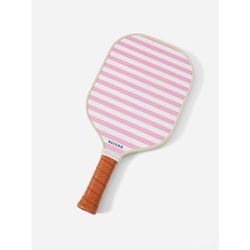 J.McLaughlin J.McL x Recess Pickleball Paddle in Bangle Stripe Pink | Leather