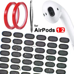 40X Dust Filter Net Earbuds Earpiece Port Steel Mesh for Apple AirPods 1 2 Earphone Dustproof Water-proof Protective Sleeve