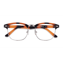 Unisex s browline Tortoise Plastic, Metal Prescription eyeglasses - Eyebuydirect s Coexist