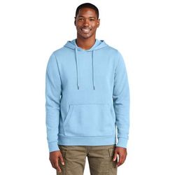 District DT2200 Wash Fleece Hoodie in Heritage Blue size Large | Cotton/Polyester Blend