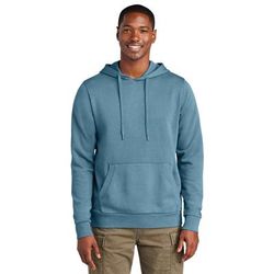 District DT2200 Wash Fleece Hoodie in Dusk Blue size Large | Cotton/Polyester Blend