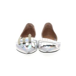 Banana Republic Flats: Silver Shoes - Women's Size 6 1/2