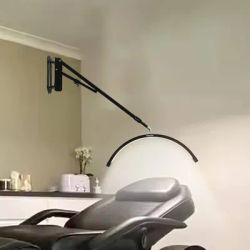 FOSOTO Wall Mounted Half Moon Lamp Photographic Fill Light LED Ceiling Light for Barbershop
