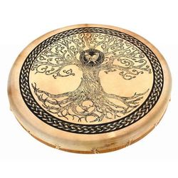 Terre Shaman Drum Goat Skin Tree 60