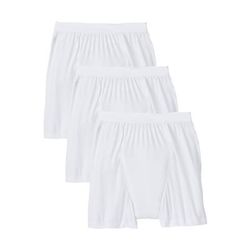 Men's Big & Tall Leakproof Boxers, 3-pack by KingSize in White (Size 9XL)