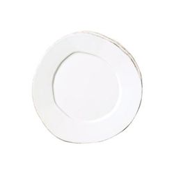 Vietri Lastra Salad Plate - White