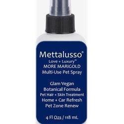 Mettalusso More Marigold Vegan Pet Hair + Skin Conditioner + Styler Spray - 2 OUNCES