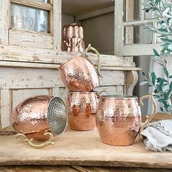 Coppermill Kitchen Vintage Inspired Moscow Mule Mugs - Set Of 2 Or 4