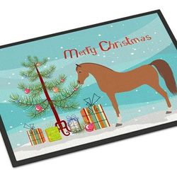 Caroline's Treasures 24 in x 36 in Arabian Horse Christmas Door Mat Indoor/Outdoor