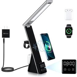 LumiCharge Lumi-Mini - 7 in 1 Multifunctional LED Desk Lamp with Wireless Charger