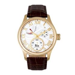 Reign Watches Reign Bhutan Leather-Band Automatic Watch - Gold