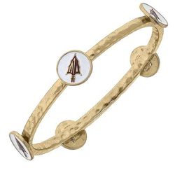 Canvas Style Florida State Seminoles Enamel Claudia Bangle - White