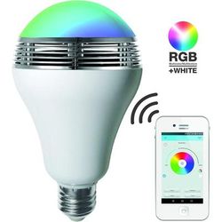 Ampoule led rgb avec haut-Parleur E27, 12 w, Blanc, 14 x 8 x 8 cm [Classe énergétique a+]