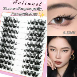 80 cluster DIY eyelash segmented false eyelash bundle eyelash string fox eye natural makeup products