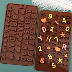 Stampo per cioccolato in Silicone stampo per lettere in Silicone stampo per cioccolato digitale