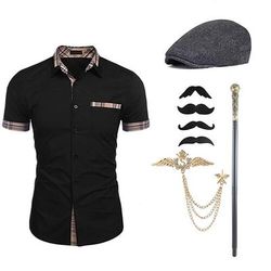 Vintage Ispirato al vintage Abiti Costume da festa Berretto Cosplay Fibbia Tinta unita Halloween Colletto italiano visibile Costume Per uomo Halloween Carnevale Festa Sera Casual Quotidiano Festa