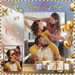 regalo di puzzle fotografico di Natale personalizzato regali con foto, puzzle personalizzati puzzle di carta bianca, crea regalo personalizzato 100 pezzi regalo di Natale per donne/uomini