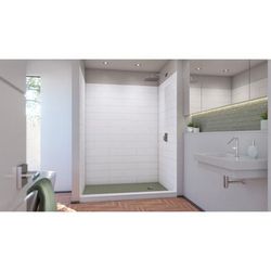 Dreamline DreamLine DreamStone 42 inch D x 62 inch W x 84 inch H Shower Wall Kit in White Modern Subway Pattern WKDS624284XMS00