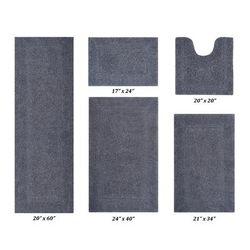 Lux Collectionis 5 Piece Set (17" x 24" | 20" x 20" | 21" x 34" | 24" x 40" | 20" x 60") by Better Trends in Gray