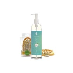 Plus Size Women's Nourishing Beauty Bundle: Fractionated Coconut Oil (16 Oz) & Boar Bristle Bath Brush by Roamans in O