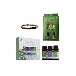 Plus Size Women's Aromatherapy Bliss Bundle: Lava Stone Bracelet + Pure Essential Oils. by Roamans in O