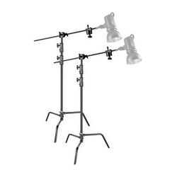 Neewer Steel C-Stand with Extension Arm (10.5', Black, 2-Pack) 66603316
