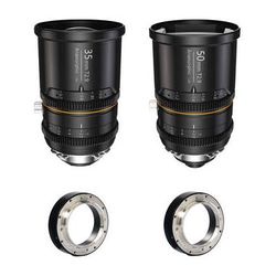 BLAZAR LENS Great Joy 35 & 50mm T2.9 1.8x Anamorphic 2-Lens Kit (PL + EF Mount, Amber F GJ-3550KIT-A