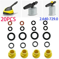 Set di guarnizioni O-Ring per ugello per idropulitrice da 20 pezzi 2.640-729.0 per Karcher K2 K3 K4