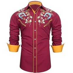 Classico Retrò Vintage 18° Secolo Blusa / Camicia Cowboy del West Costume Per uomo Mascherata Abbigliamento Quotidiano Addio al Nubilato Adulti Camicia