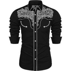 Classico Retrò Vintage 18° Secolo Blusa / Camicia Cowboy del West Costume Per uomo Mascherata Abbigliamento Quotidiano Addio al Nubilato Adulti Camicia