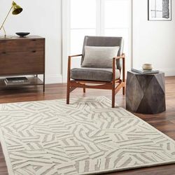 Avian 8' x 10' Modern Wool Bone/Dusty Sage/Dark Gray/Smoke/Gray Area Rug - Hauteloom