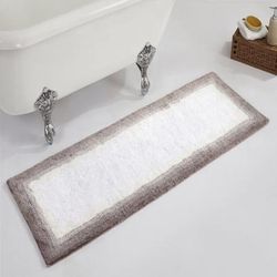 Torrent Bath Mat Rug, 20" X 60" by Better Trends in Beige