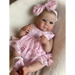 18 Inch Bettie Full Body Soft Silicone Girl Reborn Baby Doll With Painted Lifelike Hair Bebe Reborn