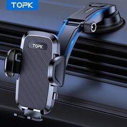 TEMU Car Phone Holder Mount, Upgraded Handsfree Stand, Phone Holder For Car Dashboard, Compatible With Iphone Android