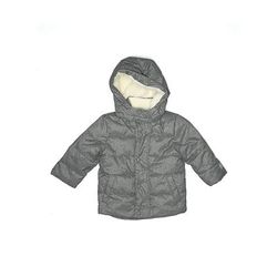 Baby Gap Jacket: Gray Solid Jackets & Outerwear - Size 18-24 Month