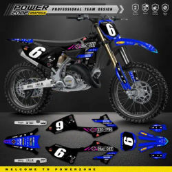 PowerZone Custom Team Graphics decalcomanie per 3M Stickers Kit per YAMAHA Decal 22-23 YZ 125 250