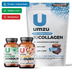 Weight Loss Bundle: Zucollagen, Sensolin & Zuburn by UMZU | 35.77 oz