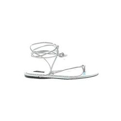 Nine West Sandals: Silver Shoes - Women's Size 8 1/2